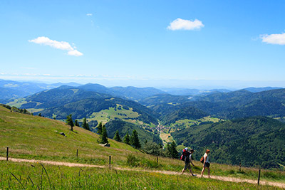 Wandern auf dem Belchen mit Alpenpanorama